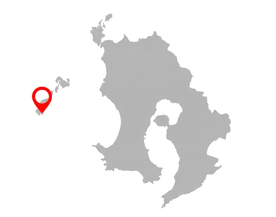 鹿児島・甑島の地図